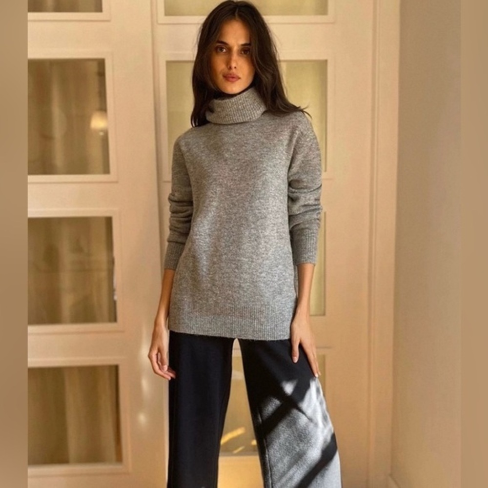 New Aritzia The Group Babaton Ravine Merino wool turtleneck sweater